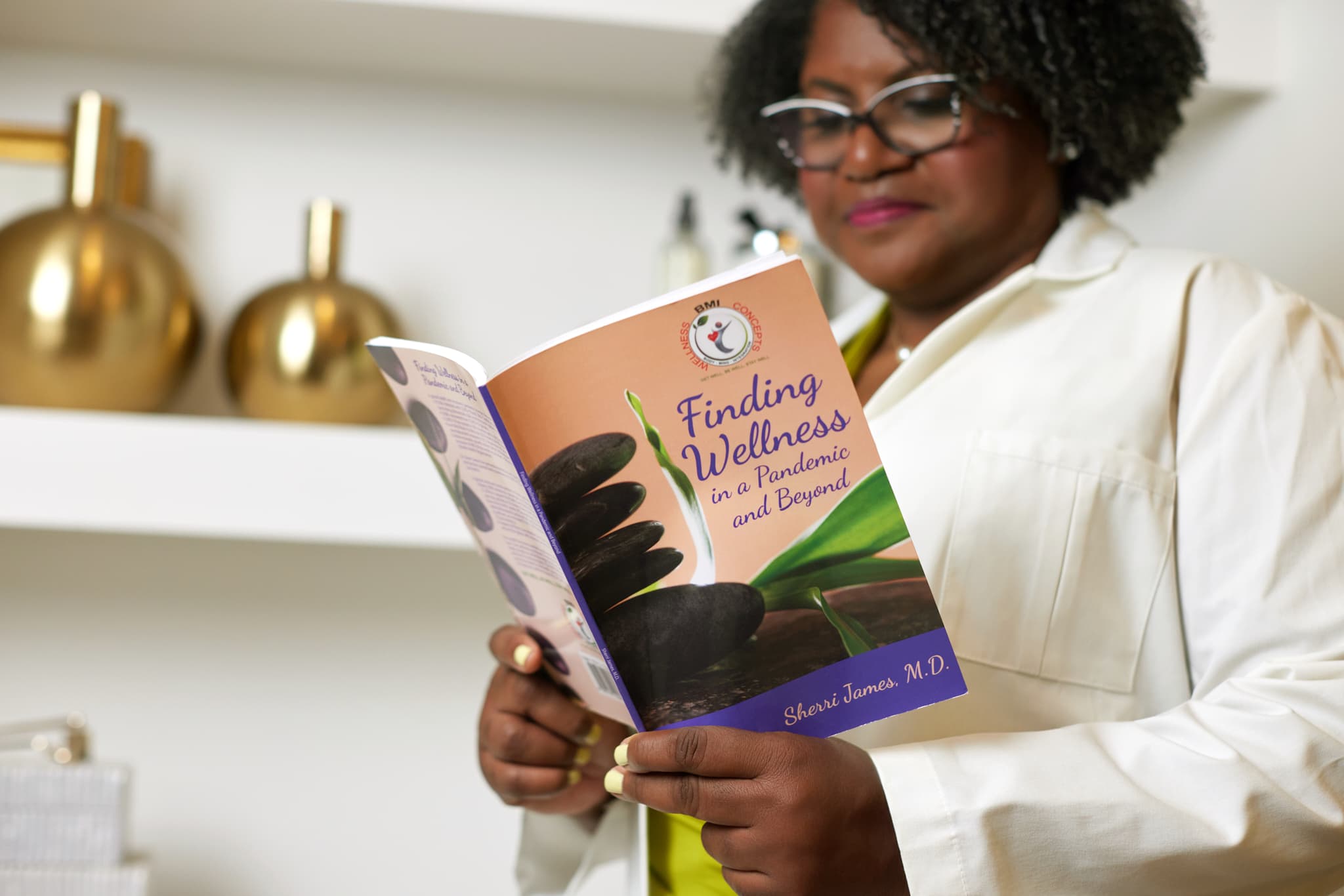 Dr. Sherri James reading Finding Wellness in a Pandemic and Beyond